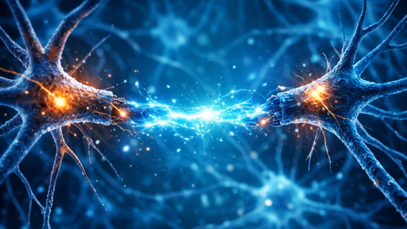 proteína polilaminina regenerando medula espinhal em ilustração científica